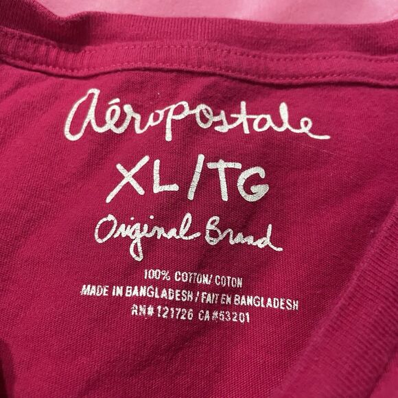 Y2K Aero New York 1/2012 Graphic Hot Pink Shirt Size XL Juniors - Picture 4 of 9